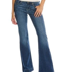 7 for all Mankind Dojo Flared Wide Jeans SZ 29. Length: 37 Inseam: 28.5